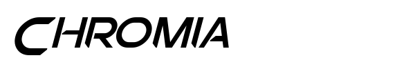 Chromia font preview